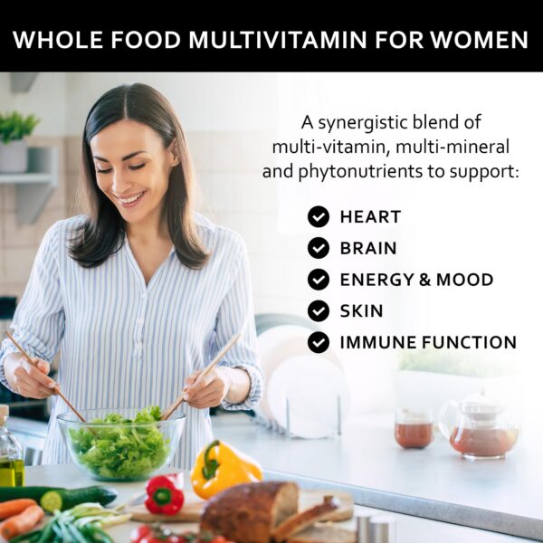Multivitaminas Whole Food Naturales para salud femenina