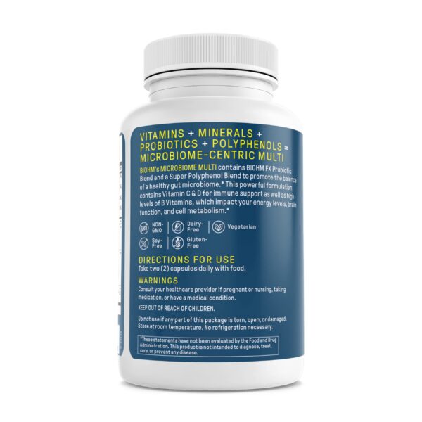 Multivitamínico con 21 vitaminas y minerales BIOHM microbioma