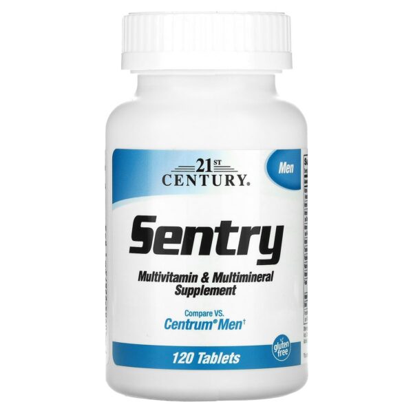 Multivitamínico 21st Century Sentry para hombres 120 tabletas