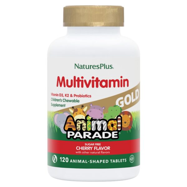 Multivitamínico Animal Parade para niños sabor cereza natural