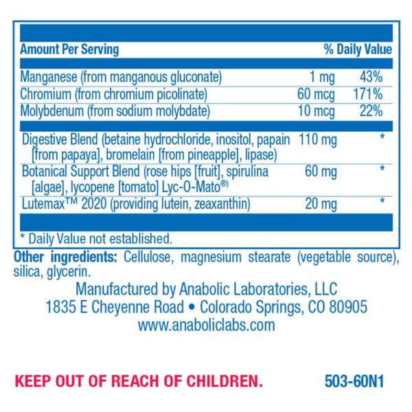 Multivitamínico AVED Eze ingredientes y etiquetas