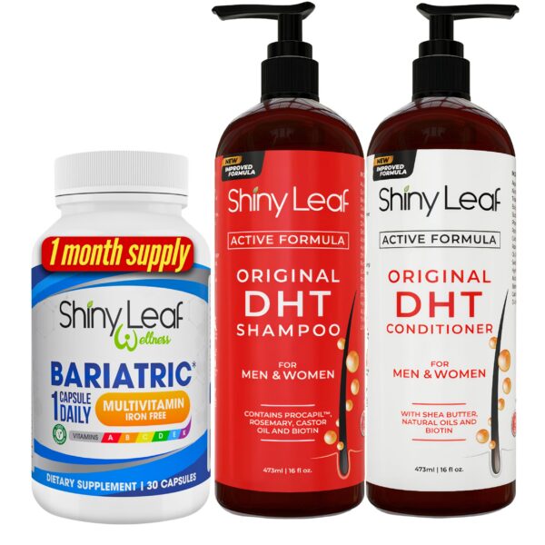 Multivitamínico bariátrico sin hierro para hombres y mujeres Shiny Leaf