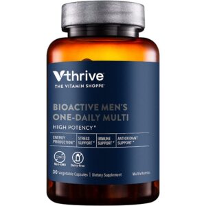 Version 1.0.0 Multivitamínico bioactivo Vthrive para hombres cápsulas vegetarianas