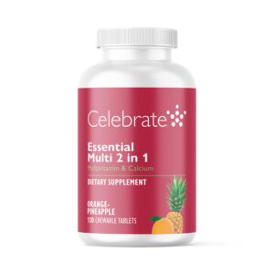 Multivitamínico Celebrate bariátrico 2 en 1 con sabor naranja piña