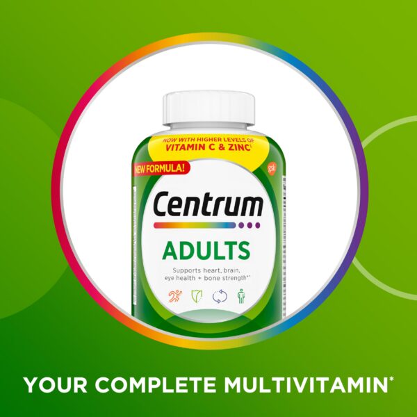 Multivitaminico Centrum con antioxidantes y zinc para adultos