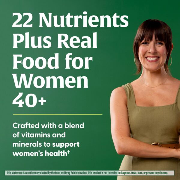 Detalle multivitamínico MegaFood para mujeres 40+