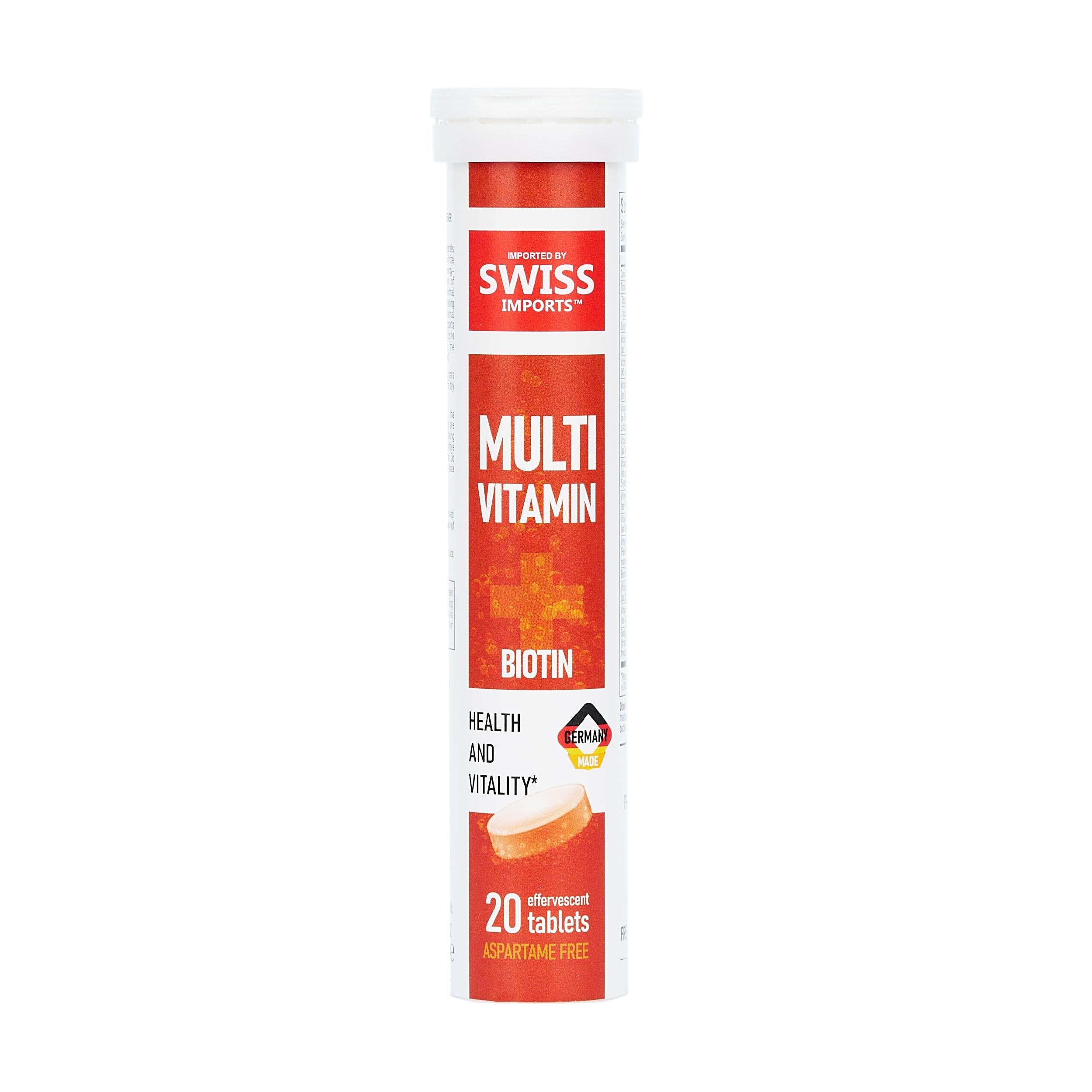 Swiss Imports Effervescent Multivitamins with Biotin
