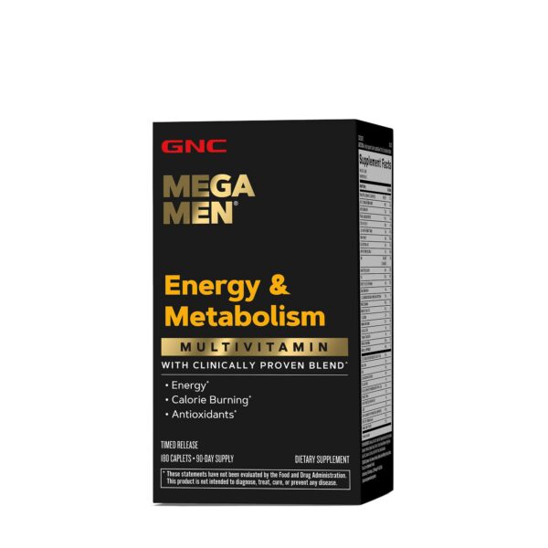 Multivitaminico GNC Mega Men Energia y Metabolismo 180 tabletas