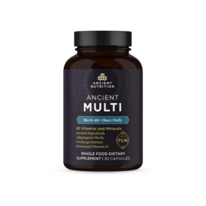 Multivitamínico para hombre 40+ Ancient Nutrition botella frontal