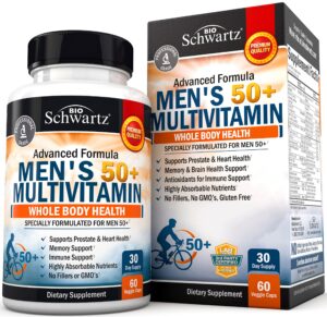 Version 1.0.0 Multivitaminico hombres 50 años BioSchwartz frasco principal