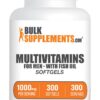 Multivitamínico hombres BulkSupplements frasco de softgels