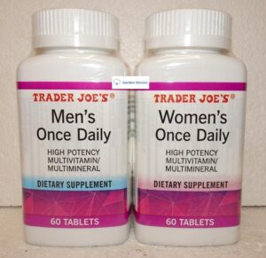 Multivitamínico hombres y mujeres Trader Joe's dos botellas