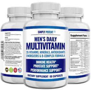 Version 1.0.0 Multivitamínico para hombres Simply Potent frasco