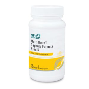 Version 1.0.0 Multivitamínico Klaire Labs MultiThera 1 Plus K en envase