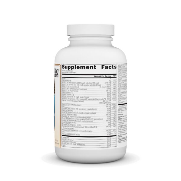 Multivitamínico Life Force sin hierro tabletas fuente naturales