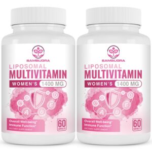 Multivitamínico liposomal para mujeres Sambugra 1400mg botella frontal