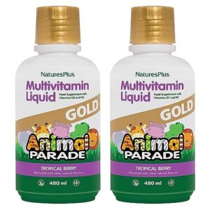 Multivitamínico líquido para niños NaturesPlus sabor bayas tropicales