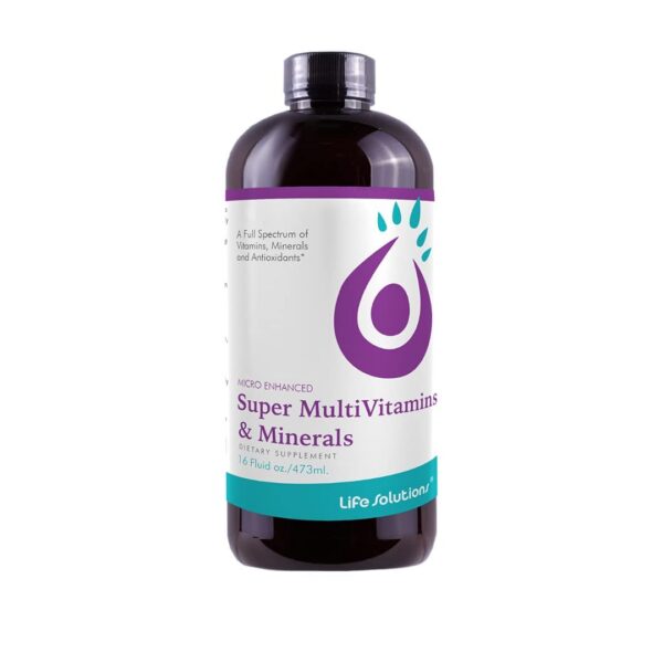 Multivitamínico líquido super premium 16 oz para salud y bienestar