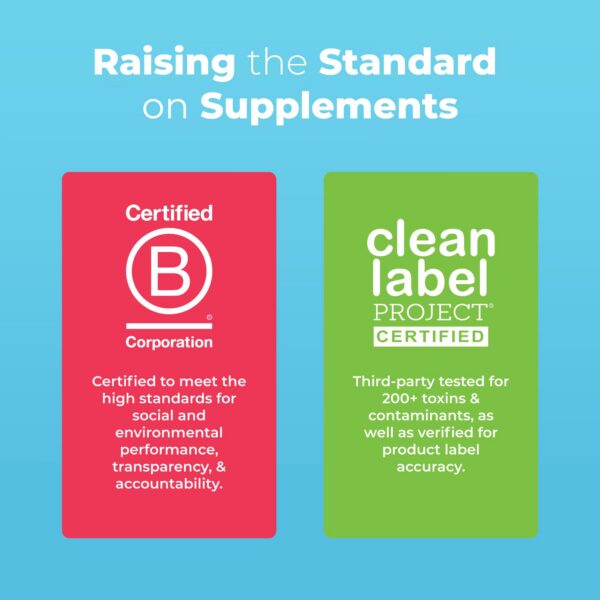 Version 1.0.0 Multivitamínico MaryRuth's para niños cerca del frasco