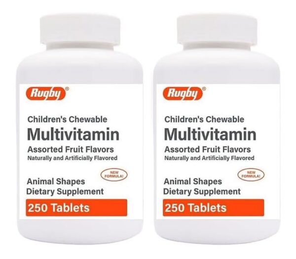 Multivitamínico masticable para niños AmeriCan Goods paquete frontal