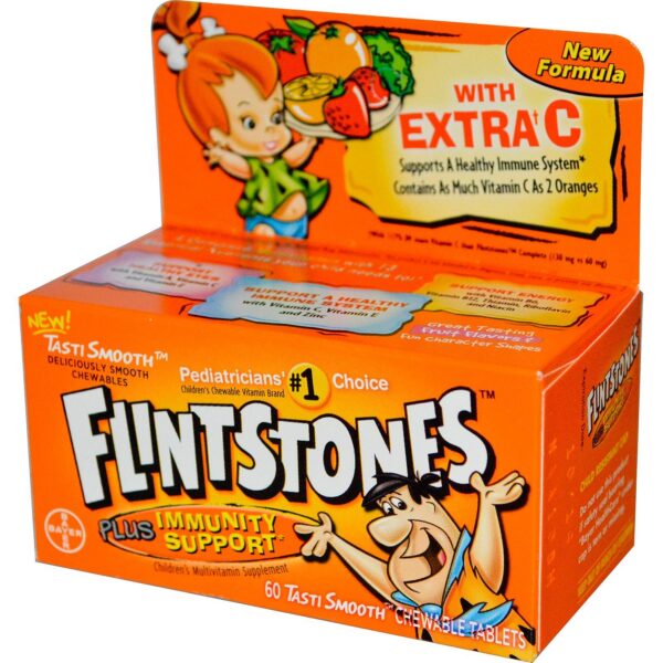 Multivitamínico masticable para niños Flintstones 60 tabletas
