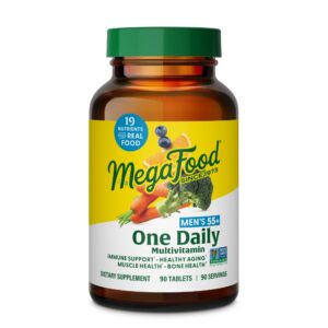 Multivitamínico MegaFood hombres 55+ envase frontal