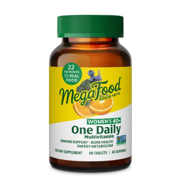 Multivitamínico MegaFood para mujeres 40+ con vitaminas esenciales