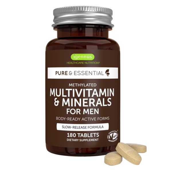 Version 1.0.0 Multivitamínico metilado para hombres Igennus envase principal