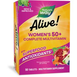 Multivitamínico para mujeres 50+ Nature's Way Alive! caja frontal