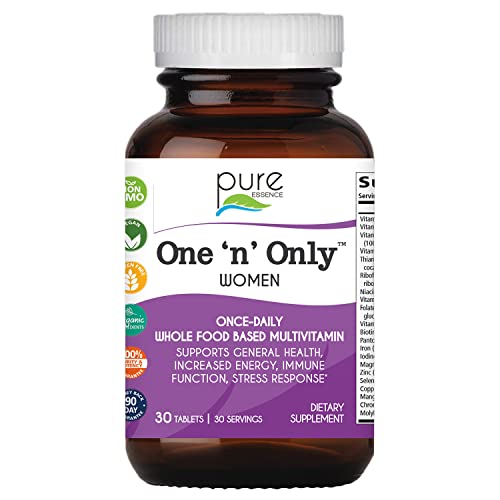 Version 1.0.0 Multivitaminico diario para mujeres PURE ESSENCE LABS caja 30 tabletas