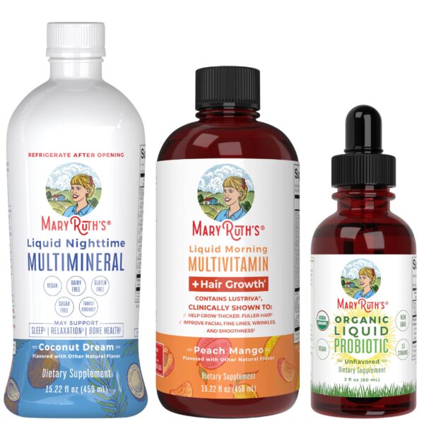 Version 1.0.0 Multivitamínico, multimineral y probióticos MaryRuth's conjunto