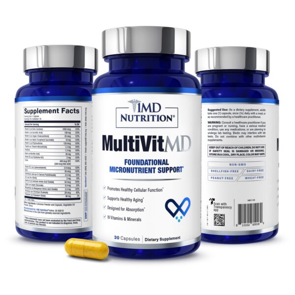 Multivitamínico MultiVitMD 1MD Nutrition envase frontal