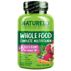 Multivitamínico NATURELO para mujeres 50+ sin hierro envase frontal