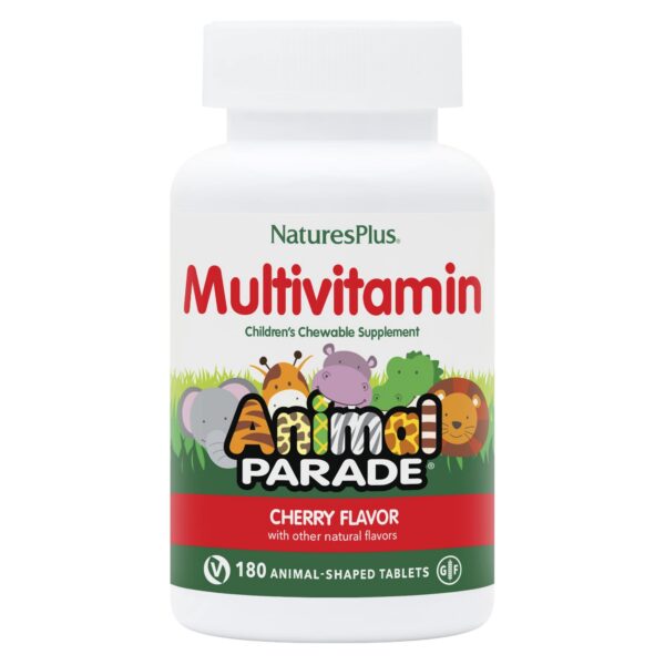Multivitamínico Natures Plus Animal Parade para niños sabor cereza