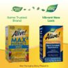 Version 1.0.0 Multivitaminico Nature's Way Alive Max3 ingredientes y etiquetas nutricionales