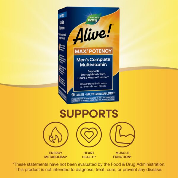Version 1.0.0 Multivitaminico Nature's Way Alive Max3 variedad tabletas