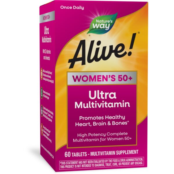 Version 1.0.0 Multivitamínico Nature's Way Alive para mujeres 50+ en tabletas