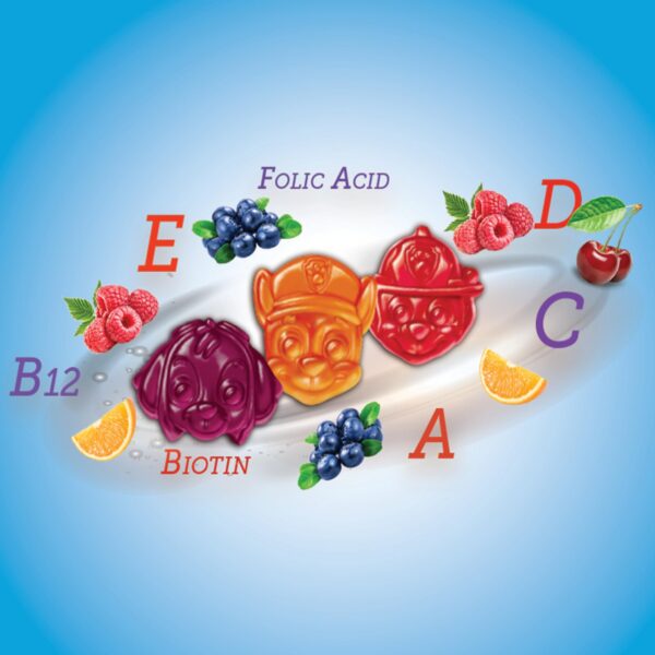 Multivitamínico para niños L’il Critters en forma de Paw Patrol