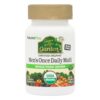 Multivitamínico orgánico diario para hombres NaturesPlus Source of Life Garden botella frontal