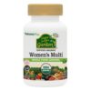 Multivitamínico orgánico para mujeres Natures Plus Source of Life Garden - botella frontal