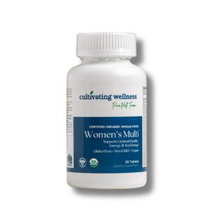 Version 1.0.0 Multivitamínico orgánico mujeres salud PINE HILL FARM caja frontal