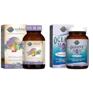 Multivitamínico orgánico prenatal Garden of Life botella