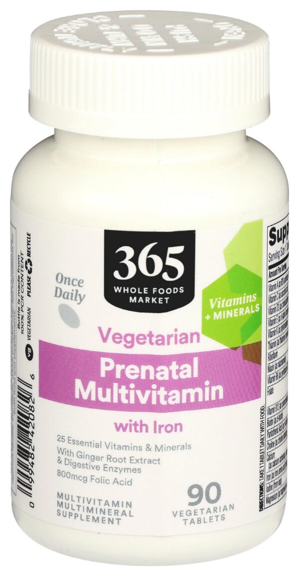 Multivitamínico prenatal 365 Whole Foods Market 90 tabletas