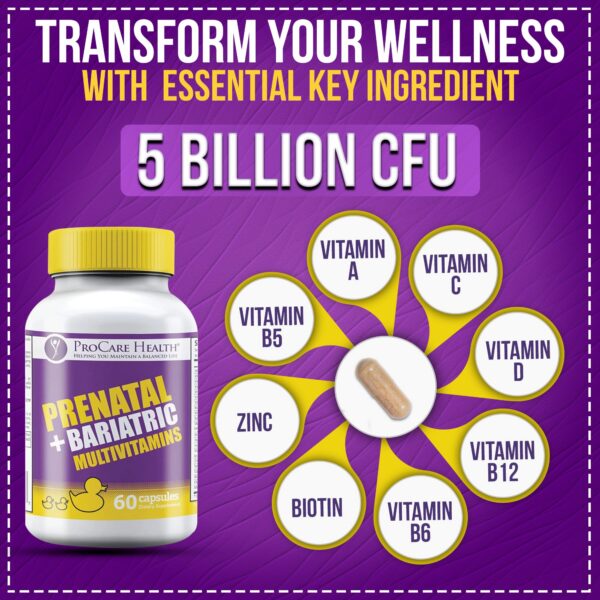 Multivitamínico prenatal bariátrico Procare Health apoyo embarazo