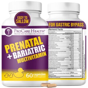 Multivitamínico prenatal bariátrico Procare Health caja y frasco