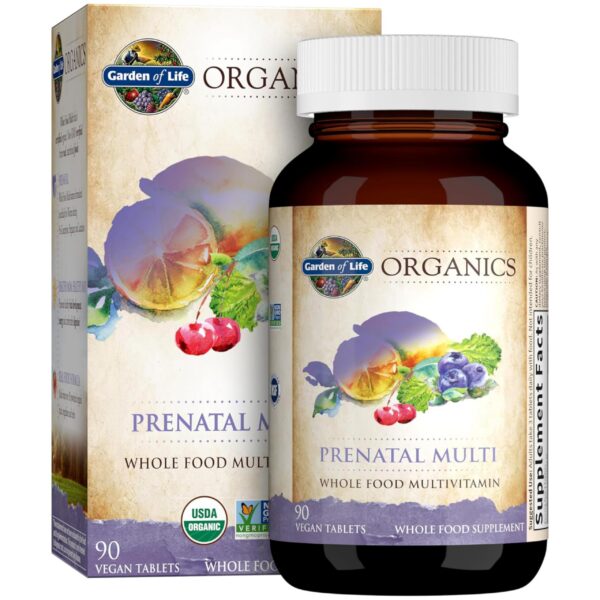 Multivitamínico prenatal Garden of Life Organics caja frontal