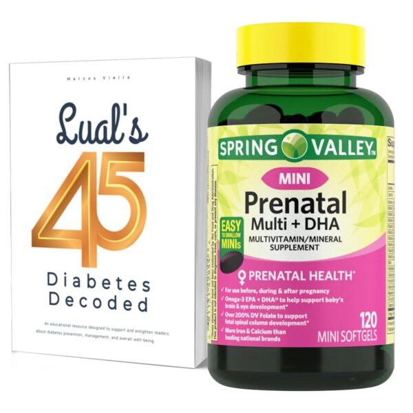 Multivitamínico prenatal LUAL Spring Valley Mini 120 softgels