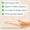 Multivitamínico prenatal natural MIRA para mujeres