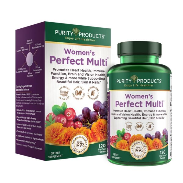 Multivitamínico Purity Products para mujeres caja frontal