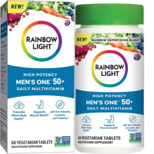Version 1.0.0 Multivitamínico Rainbow Light para hombres mayores de 50 años